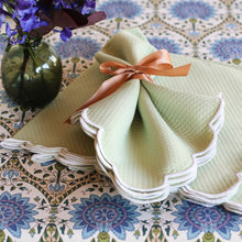 Load image into Gallery viewer, Set of Four Savannah Gardens Green Placemats
