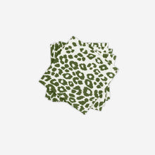 Load image into Gallery viewer, Iconic Leopard Napkin Green - Set of 4 Schumacher Bonadea
