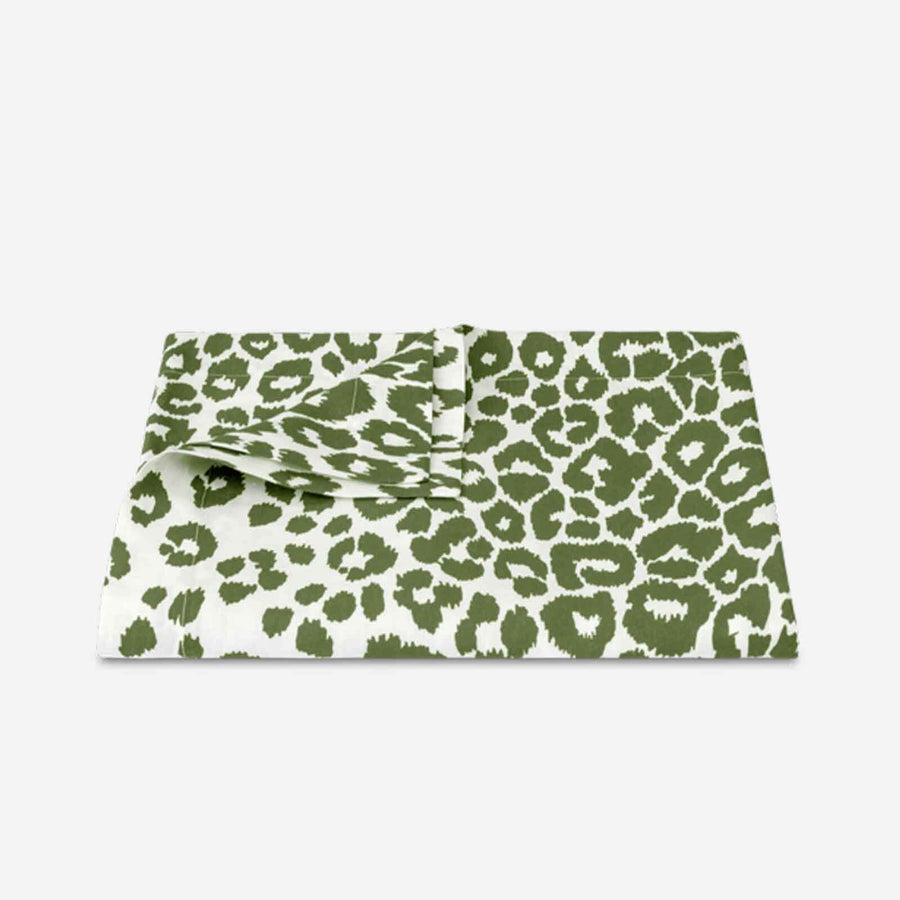 Schumacher Iconic Leopard Tablecloth Green