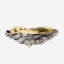 Load image into Gallery viewer, Silver and Gold Vermeil Oyster Shell Salt Cellar Bonadea jaronsinski and vaugoin
