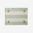 Sirkus Stripe Embroidered Napkin Pistachio