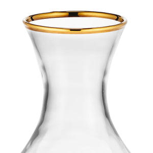 Sophia Gold Rimmed Carafe aerin bonadea