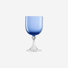 Load image into Gallery viewer, Torse Red Wine Glass Blue bonadea nason moretti

