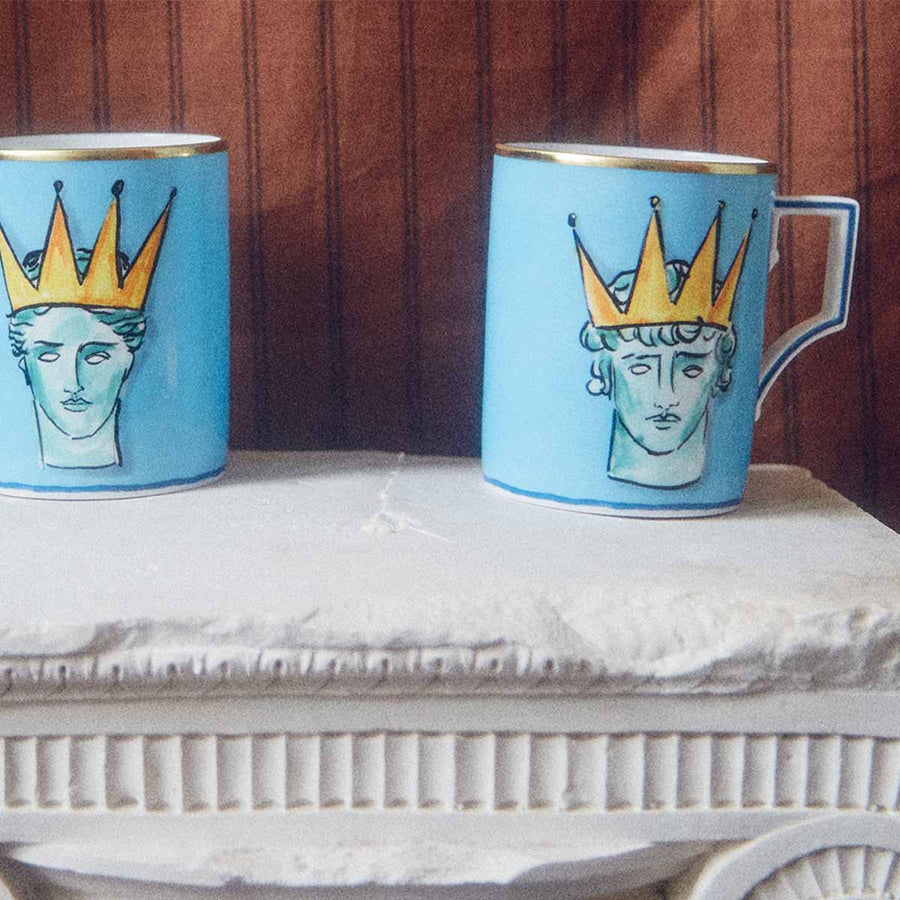Ginori 1735 Viaggio di Nettuno Porcelain Mug Blue