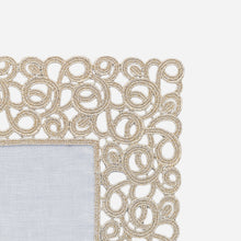 Load image into Gallery viewer, Florence Gold Lace Trim Placemat
