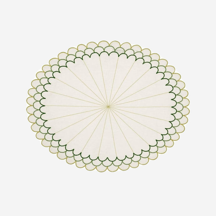 Willow Oval Placemat Bonadea Los Encajeros